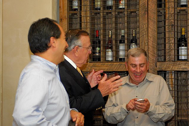 Jose  Gonzalez (Vice President of Sales, Plantronics), Jeffery Stein and General John Abizaid